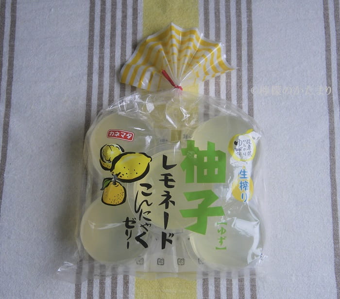 カネマタ／柚子レモネードこんにゃくゼリーのパッケージデザイン